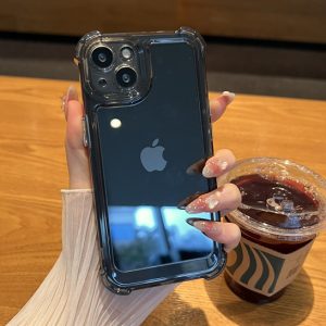 iphone14promax mobile phone case transparent four corners anti-drop