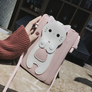 Cartoon Cat Phone Bag Shoulder Bag Crossbody Bags Hang Bag