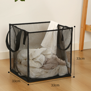 Mesh Dirty Laundry Basket Bathroom Large Multi-functional Laundry Basket Foldable Bathroom Bathroom Dirty Laundry Basket
