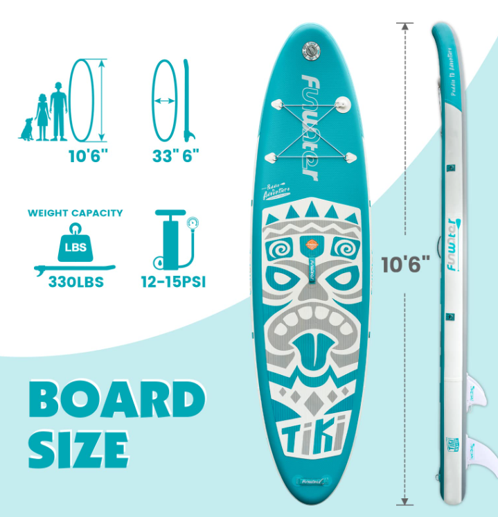 FunWater Inflatable Stand Up Paddle Board SUPFW04A