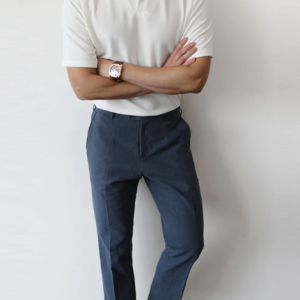 Gentlemans Classic Plain And Breathable Cotton Linen Pants