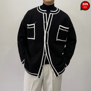 Mens Vintage Casual Business Knited Cardigans