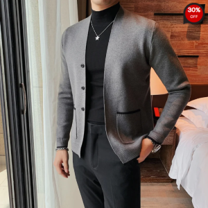 Mens Vintage Business Casual Knited Cardigans