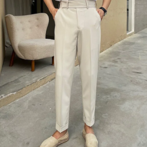 Vintage All-in-one Ironing Slim Long Trousers Male