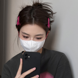 Niche personality metal style bow hairpin hair accessories high-end sense of broken hairpin at the back of the head