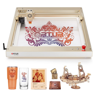 ORTUR OLM3 10W output power laser engraving machine, 0.05 * 0.1mm Compressed spot laser cutter join app control, travel speed up to 20000mm/min