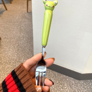 Stainless steel spoon and fork