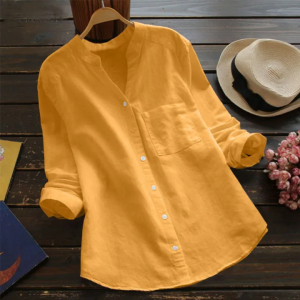 LINEN COTTON CASUAL LOOSE SHIRT
