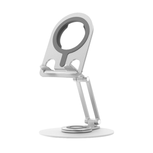 360 degree rotation Magsafe magnetic wireless charging phone stand for iPhone aluminum tablet stand