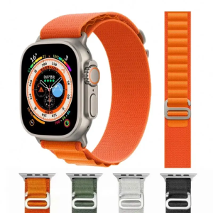 Woven Nylon Loop For iWatch Strap 49mm 45mm 41mm 44mm Alpine Loop For Apple Watch Band Ultra Series 8