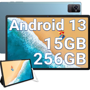 OUKITEL OKT3 Tablet Android 13, 10.5 Inch, 15GB RAM + 256GB ROM (TF 2TB) Gaming Tablet PC, 8250mAh Battery, 1920*1200 FHD+ Tablets, 16MP+8MP, Widevine