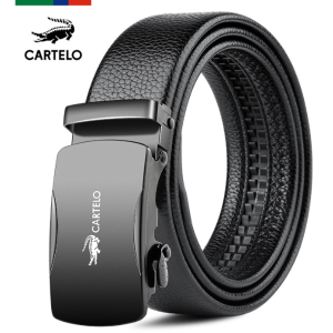 men's new automatic buckle men's trouser belt student belt buckle head belt men