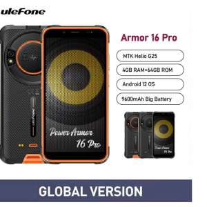 Ulefone Power Armor 16 Pro Android 12 IP68 Rugged 4G SmartPhone 9600mAh 4GB+64GB