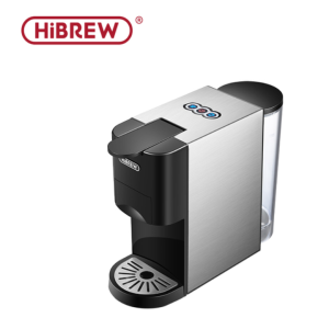 HiBREW H3A Coffee Machine 4in1 Multiple Capsule Espresso Dolce Milk&Nespresso&ESE Pod&Powder Coffee Maker Stainless Metal Outook H3
