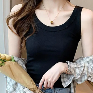 Boom Modal cotton halter vest for women with a summer threaded undertop wearing sleeveless - a hair replacement