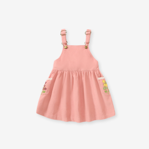 Little maven children's back strap dress Europe and the United States girls dress fall new cute back strap skirt