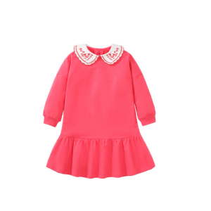 Little maven Europe and the United States children's dresses fall girls long-sleeved children's dress cotton embroidery girls skirt
