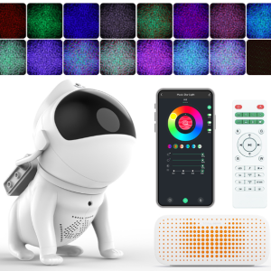 New astronaut space dog music star light bluetooth speaker star projection light ambient light