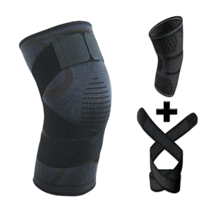 New compression band knitted sports knee pads badminton running fitness knee pads outdoor mountaineering knee pads