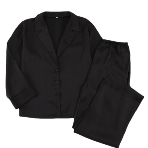 Autumn Europe and the United States ladies home wear long-sleeved suit simulation silk shirt thin section long pants two-piece pajamas female