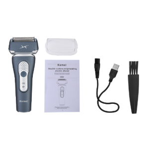 Kemei KM-111 Classic Design Reciprocating Three-blade Head Waterproof Smooth Fast Charging Men Electric Shaver