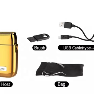 Full Metal Electric Shaver Kemei KM TX1 Reciprocating Double Head Usb Charging Men'S Shaver