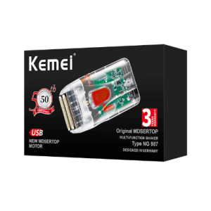 New Style Kemei Portable Usb Charging Blades Transparent Body Electric Shaver Razor Travel Beard Shaving Machine