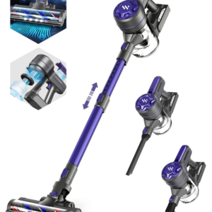 onson  cordless vacuum cleaner A10 Cordless Vacuum Cleaner, Vacuum Cleaners for Home with 2200mAh Powerful Lithium Batteries, 5 Stages High Efficiency