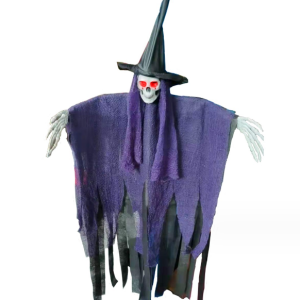 [Halloween Sale]Halloween hanging ghost horror witch ghost festival hanging decorations haunted house decorations can glow sound