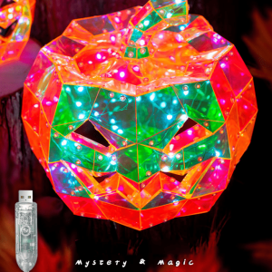 [Halloween Sale]New Products Halloween Decoration Bluetooth Remote Control Colorful Led Pumpkins