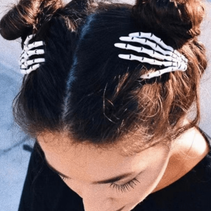 [Halloween Sale]1pc Halloween Horror Skeleton Hands Hair Claw