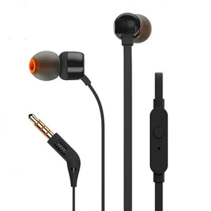 JBL In-Ear Headset: Classic Black, Stereo Sound with Mic