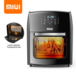 MIUI 10L/12.7QT Electric Air Fryer Oven MI-CYCLONE Rotisserie Dehydrator LED Large Capacity Chicken Frying Machine 5in1