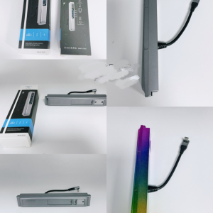 Model Y Docking Station QC Docking Station with LED Light -Slide Cover USB Center USB Hub for Teslas Model 3 Model Y