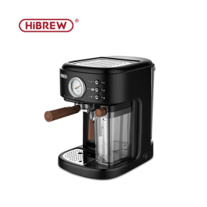 HiBREW Fully Automatic Espresso Cappuccino Latte 19Bar 3 in 1 Coffee Machine Automatic hot milk froth ESE pod&Ground Coffee H8A