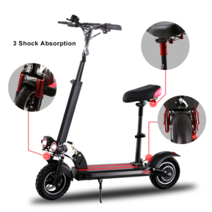 SUNNIGOO ES-N3MAX Powerful Electric Scooter 48v 18Ah 800W 10 Inch Anti-skid Off Road Tire Kick Scooter 45KM/H e Scooter 50km Long Range Adult