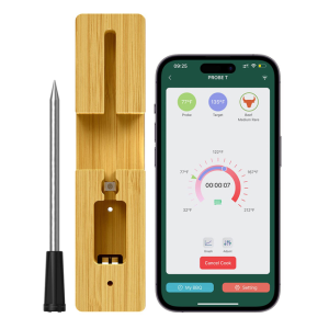 Wireless Meat Thermometer Remote Digital Kitchen Cooking Food Meat Tools Smart Digital Bluetooth Barbecue Oven BBQ Thermometer