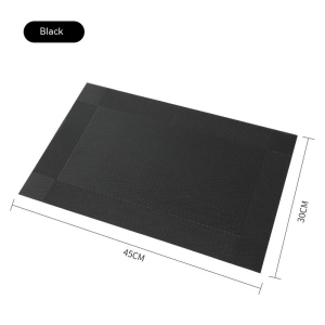 Ningxin cross-border Teslin environmental protection pvc placemat 30*45 heat insulation non-slip table mat coaster table flag western meal mat