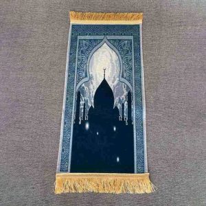 Tassel Pilgrimage Blanket Gold Diamond Fleece Prayer Mat Muslim Prayer Blanket Ethnic Worship Rug Spot Wholesale