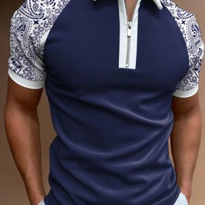 Casual Print Polo Shirt