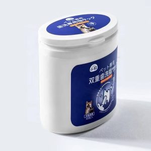 Pet tooth cleaning wet towel double tooth cleaning finger cover cat oral cavity dog tooth cleaning fresh breath products