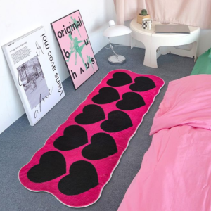 40*120cm Imitation cashmere personalized creative sweet cool style bedroom bedside rug living room coffee table checkroom carpet
