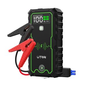 UTRAI Car Jump Starter 2500A Car Battery Starters 22000mAh Portable Power Bank 10W Wireless Charging Propulsion Booster For Car