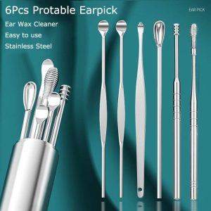Stainless Steel Ear Picking Tool Set Reusable