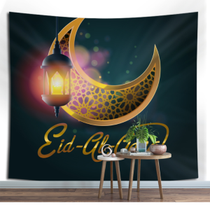 Muslim Eid al-Adha hanging cloth Qur'an festival background poster wall painting Islamic tapestry