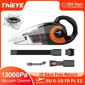 ThiEYE 13000pa Wireless Car Vacuum Cleaner 120W Cordless Handheld Auto Vacuum Cleaner For Car Home Appliance Cleanin