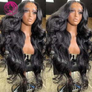 Wear And Go Glueless Human Hair Wigs,Long Straight Black Wig,100% Glueless Full Lace Human Hair Wig
