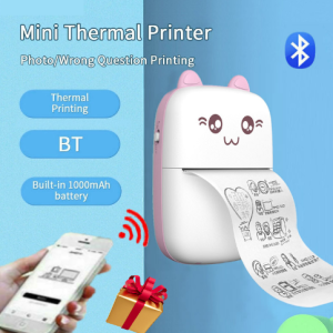 New mini portable label printer photo thermal sticker barcode handheld printer gift