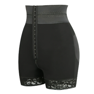 Crotch zip butt lifter trousers summer high waist shapewear butt lifter trousers tummy tuck strong