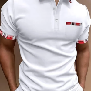 Short Sleeve Printed Pullover Polo Shirt Short Sleeve Printed Pullover Polo Shirt